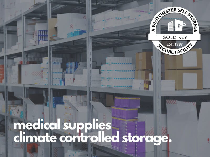 climate controlled med supply storage Bedford