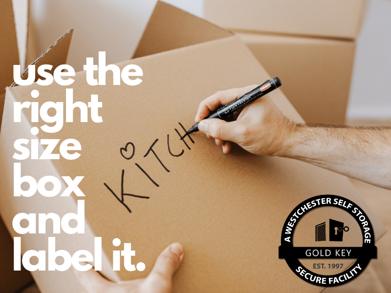 Storage Tips Mahopac Use The Right Sized Box